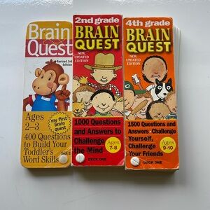3 Brain quest flip books